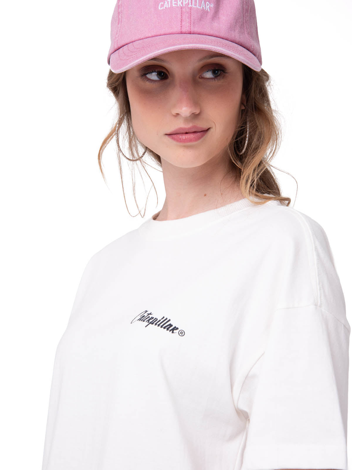 Polera Manga Corta Mujer Moment In Time Blanco Cat