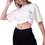 Polera Manga Corta Mujer Moment In Time Blanco Cat