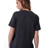 Polera Manga Corta Mujer Time Tested Negro Cat