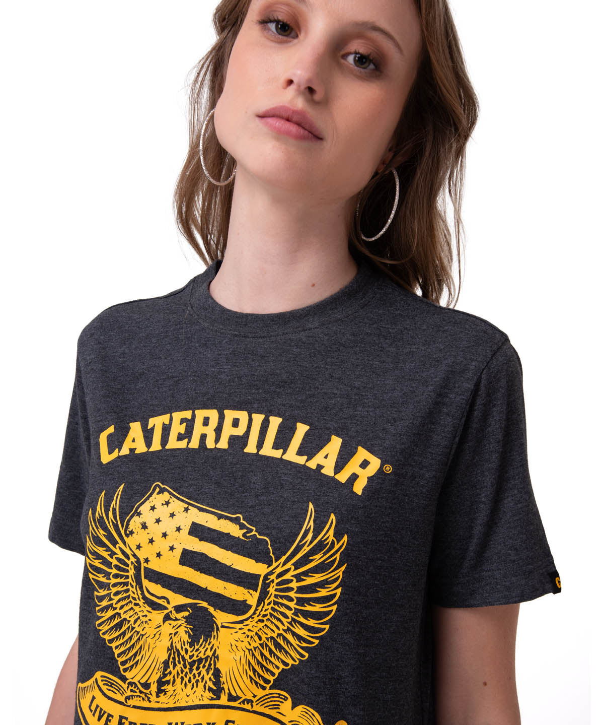 Polera Manga Corta Mujer Time Tested Negro Cat