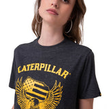 Polera Manga Corta Mujer Time Tested Negro Cat