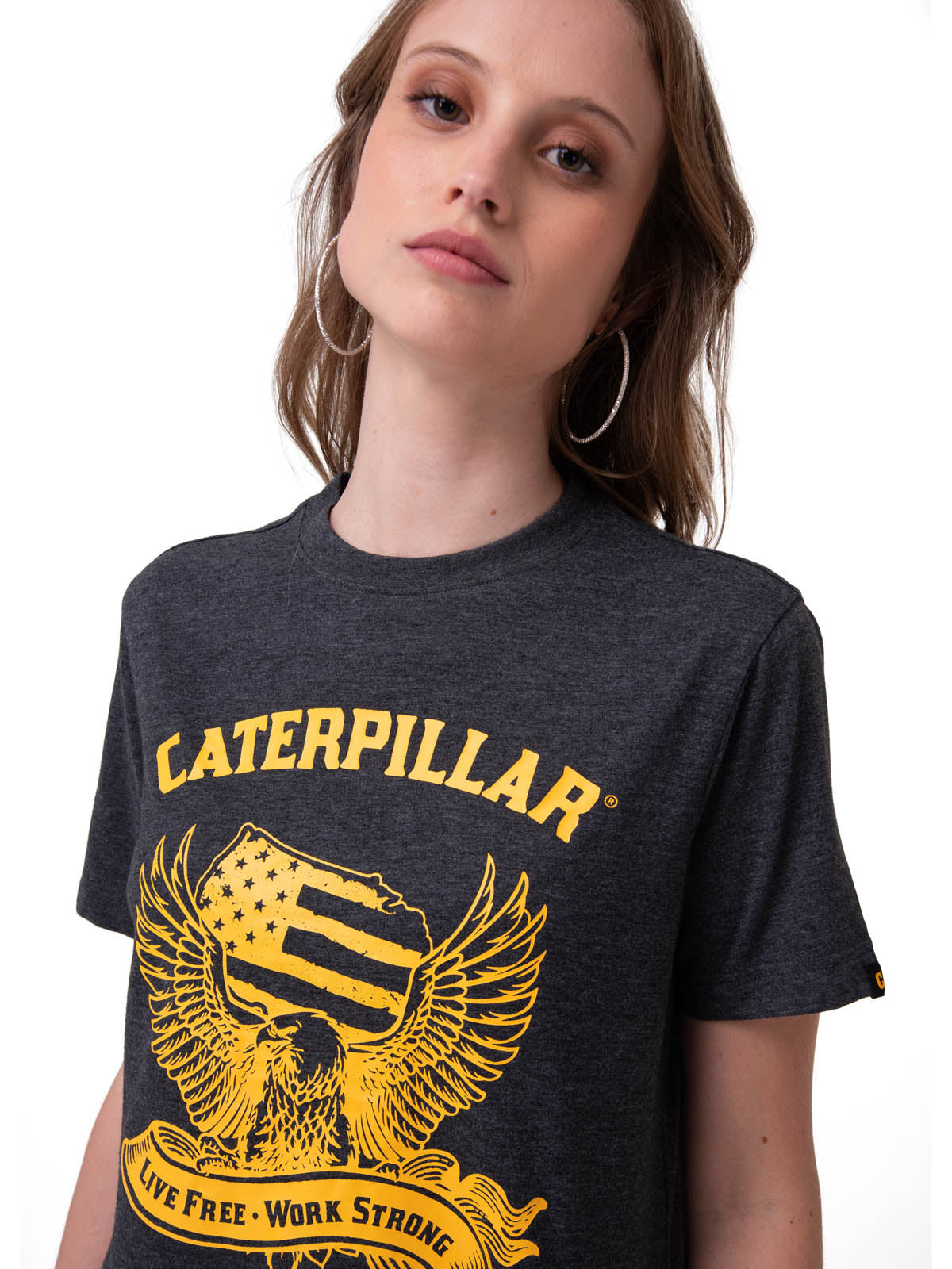 Polera Manga Corta Mujer Time Tested Negro Cat