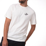 Polera Manga Corta Hombre Western Urban Blanco Cat