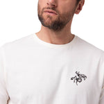 Polera Manga Corta Hombre Western Urban Blanco Cat