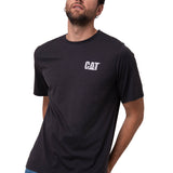 Polera Manga Corta Hombre Moto Urban Negro Cat