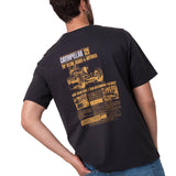 Polera Manga Corta Hombre Moto Urban Negro Cat