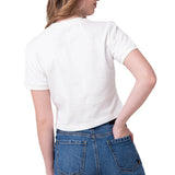 Polera Manga Corta Mujer Caterpillar Smiley Blanco
