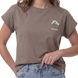 Polera Manga Corta Mujer Cross Stitch Café Cat