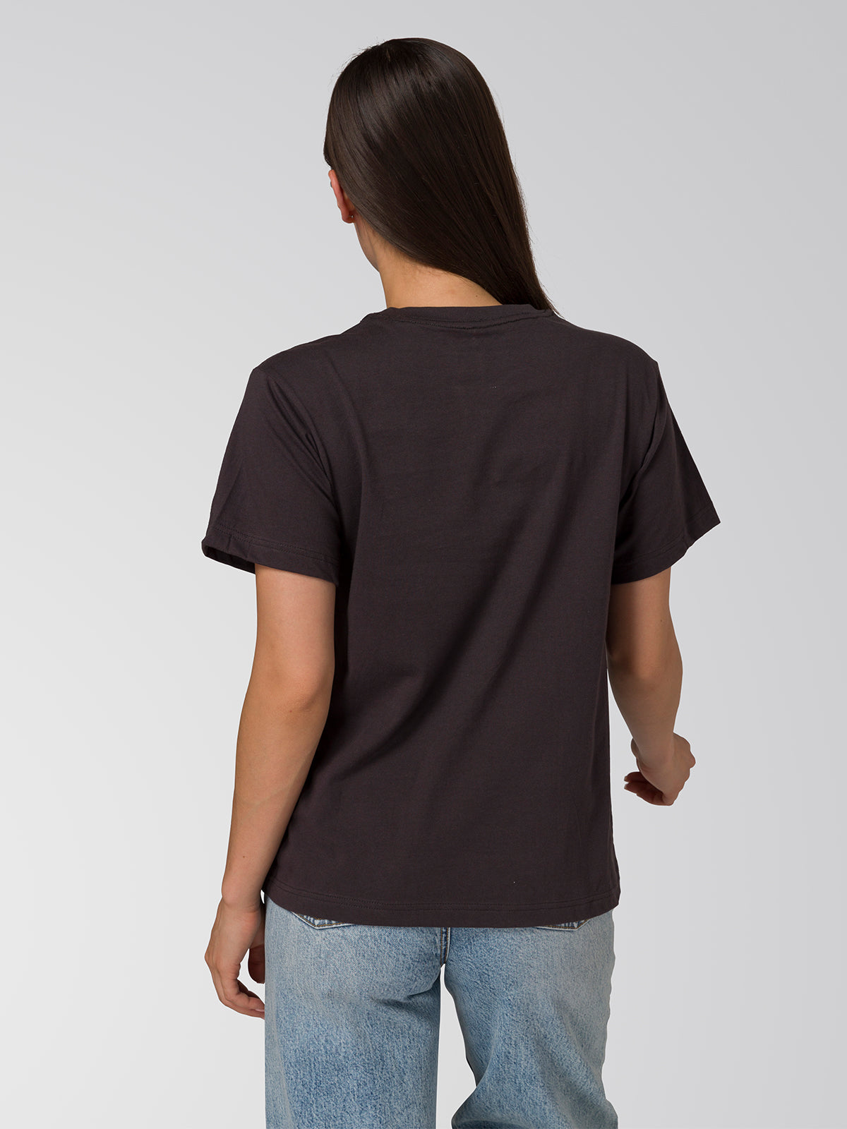 Polera Manga Corta Mujer Prisma Flora Negro Cat