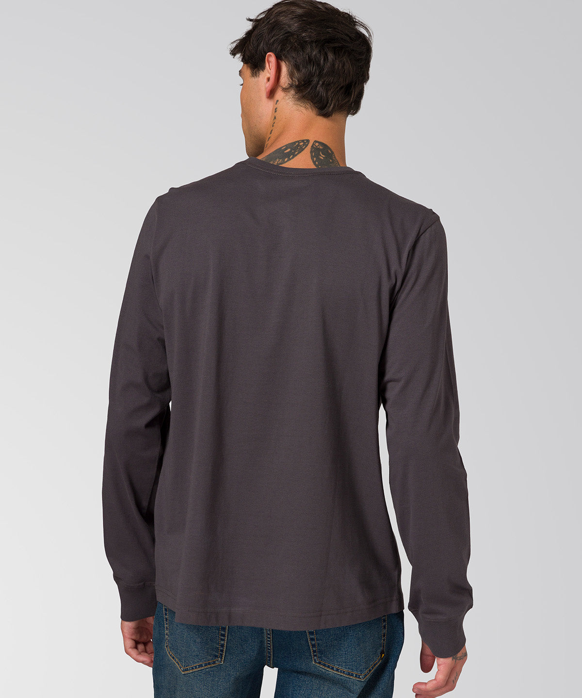 Polera Manga Larga Hombre Cat Patch Negro Cat