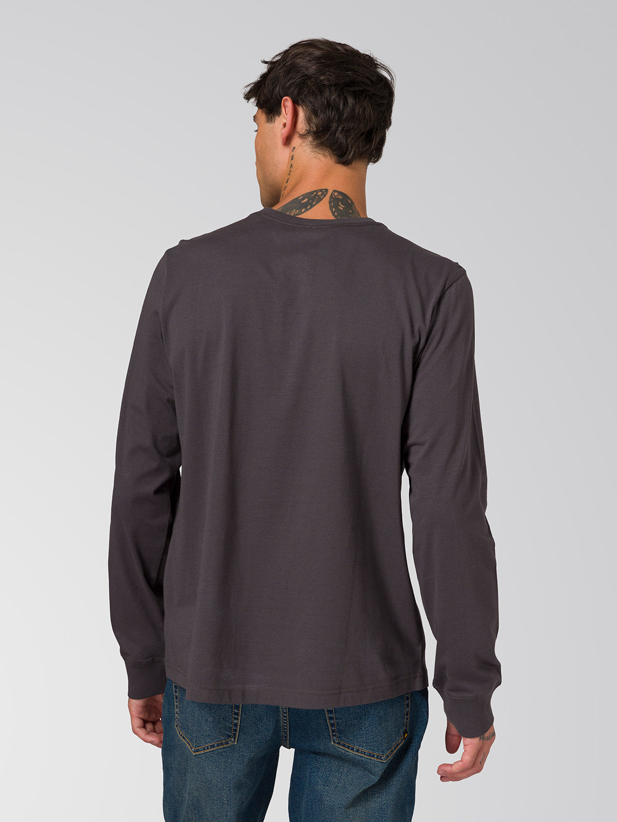 Polera Manga Larga Hombre Cat Patch Negro Cat
