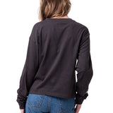 Polera Manga Larga Mujer Diseño Relaxed Negro Cat