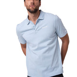 Polo Manga Corta Hombre Caterpillar Slim Celeste