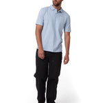 Polo Manga Corta Hombre Caterpillar Slim Celeste