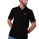 Polo Manga Corta Hombre Caterpillar Slim Negro
