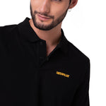 Polo Manga Corta Hombre Caterpillar Slim Negro