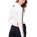 Polera Manga Larga Mujer Sporty Mock Neck Blanco Cat