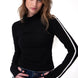 Polera Manga Larga Mujer Sporty Mock Neck Negro Cat