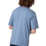 Polera Manga Corta Hombre Caterpillar Script G Azul