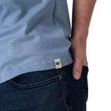 Polera Manga Corta Hombre Caterpillar Script G Azul