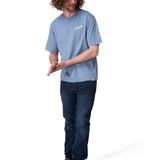 Polera Manga Corta Hombre Caterpillar Script G Azul
