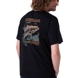 Polera Manga Corta Hombre Marine Power Graphic Negro