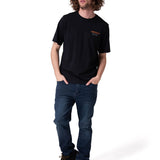 Polera Manga Corta Hombre Marine Power Graphic Negro