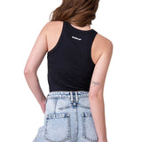 Polera Manga Corta Mujer Power Rib Fitted Negro