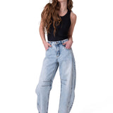 Polera Manga Corta Mujer Power Rib Fitted Negro