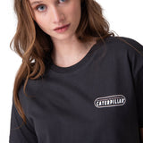 Polera Manga Corta Mujer Boxy Tractor Co Negro