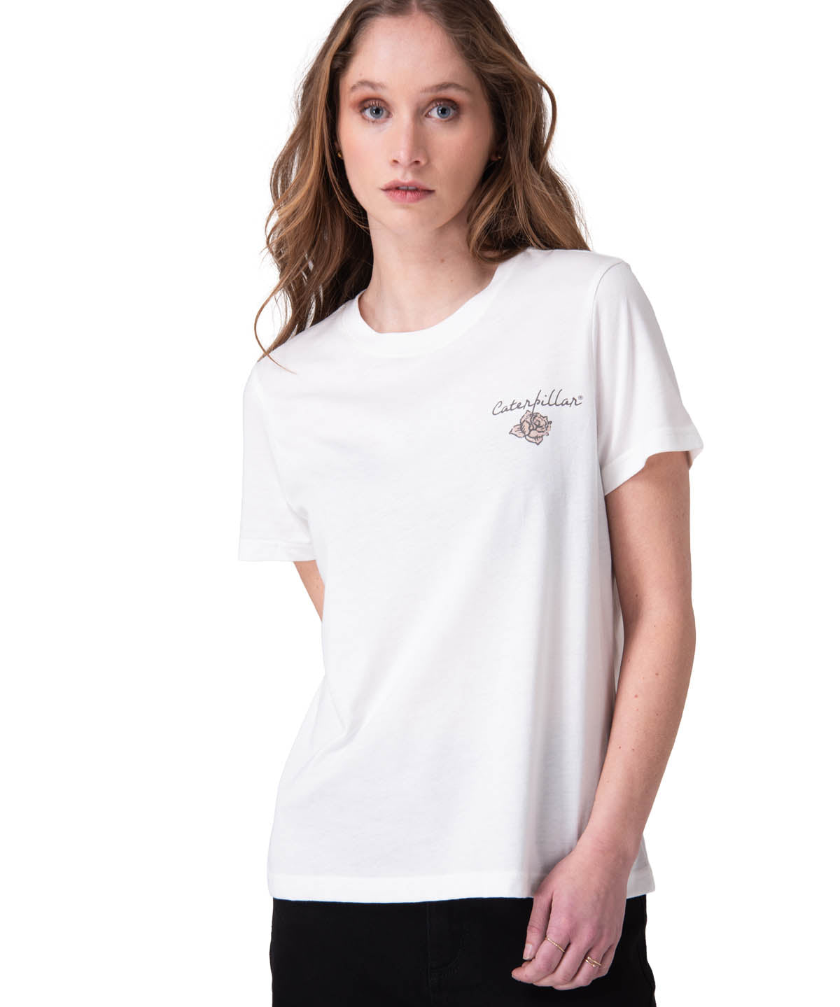 Polera Manga Corta Mujer Born Free Graphic Blanco