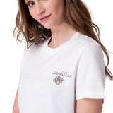 Polera Manga Corta Mujer Born Free Graphic Blanco