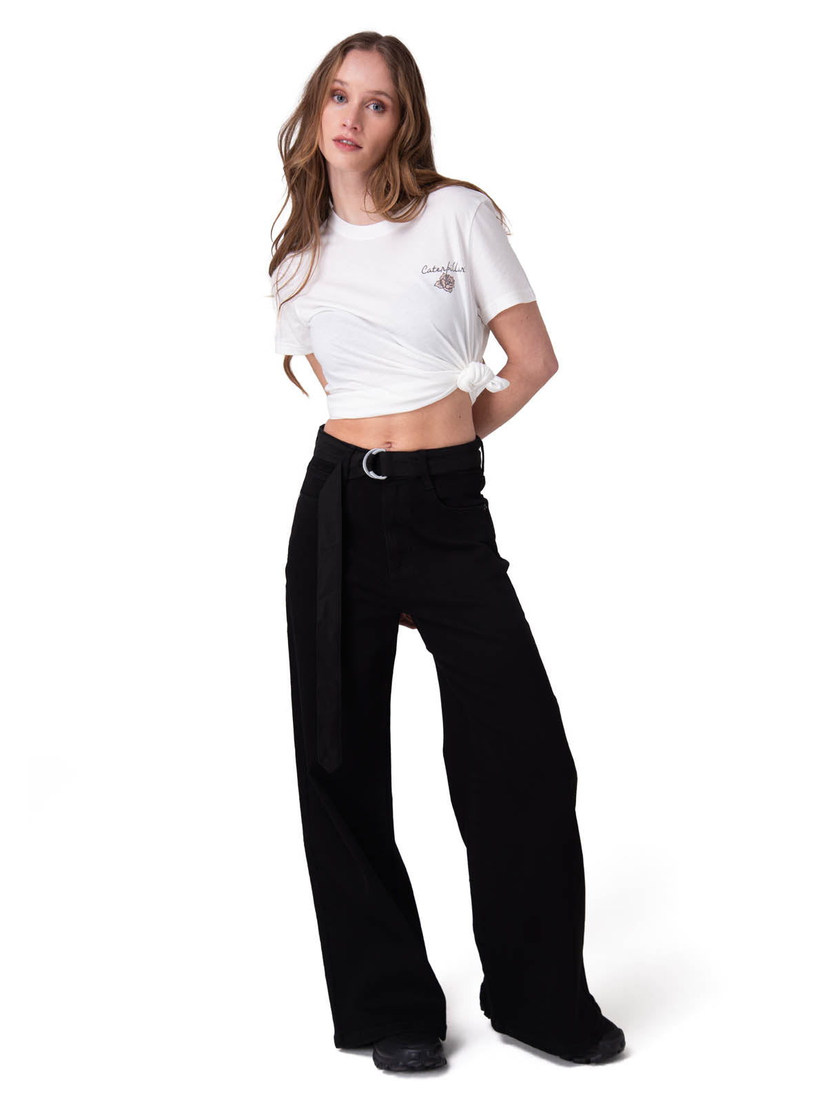Polera Manga Corta Mujer Born Free Graphic Blanco