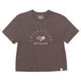 Polera Manga Corta Mujer Boxy Days Work Morado