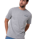 Polera Manga Corta Hombre Heritage Gris Cat