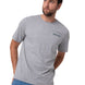 Polera Manga Corta Hombre Heritage Gris Cat