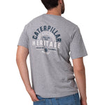 Polera Manga Corta Hombre Heritage Gris Cat