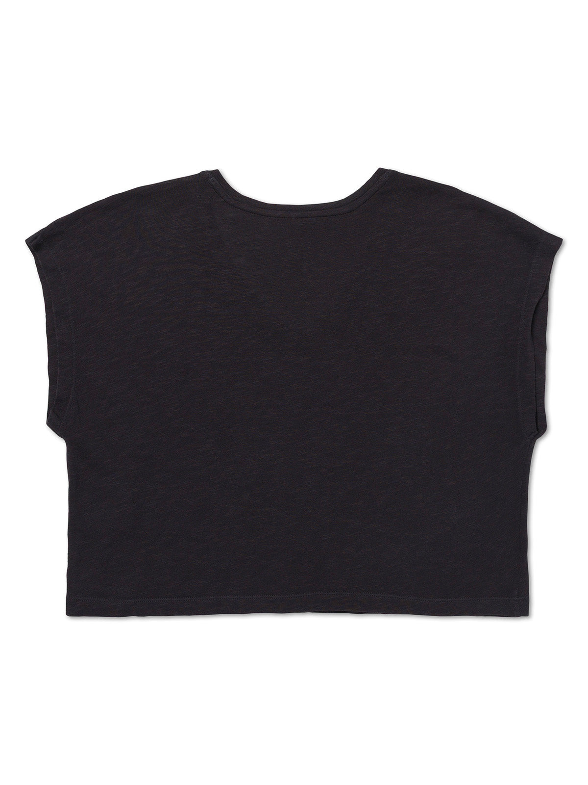 Polera Manga Corta Mujer Knit Deep V-Nec Negro