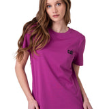 Polera Manga Corta Mujer Cat Logo Tee Morado
