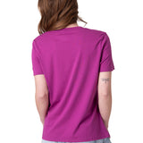 Polera Manga Corta Mujer Cat Logo Tee Morado
