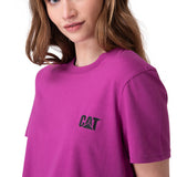 Polera Manga Corta Mujer Cat Logo Tee Morado