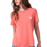 Polera Manga Corta Mujer Cat Logo Tee Rosado