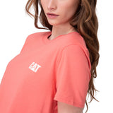 Polera Manga Corta Mujer Cat Logo Tee Rosado
