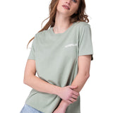 Polera Manga Corta Mujer Caterpillar Logo Tee Verde