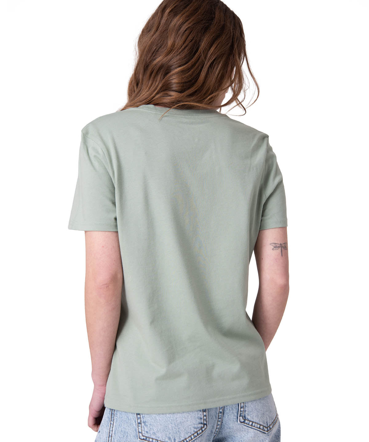 Polera Manga Corta Mujer Caterpillar Logo Tee Verde