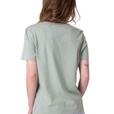 Polera Manga Corta Mujer Caterpillar Logo Tee Verde