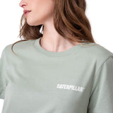 Polera Manga Corta Mujer Caterpillar Logo Tee Verde