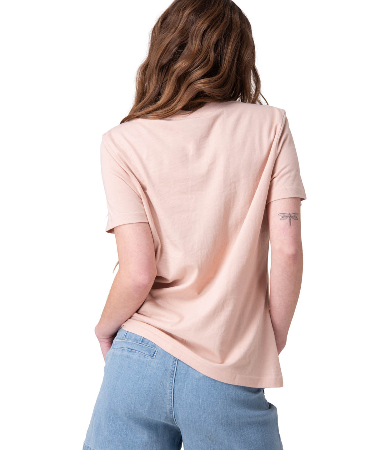 Polera Manga Corta Mujer Caterpillar Logo Tee Rosado