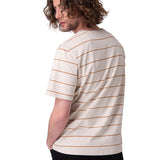 Polera Manga Corta Hombre Stripe Label Tee Beige/Crudo