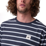 Polera Manga Corta Hombre Stripe Label Tee Azul